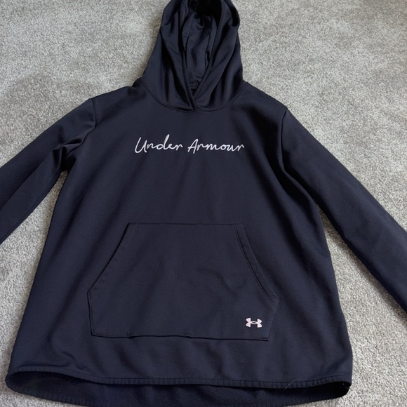 Under Armour Women’s Fleece scripted Hoodie Sz M - Picture 4 of 13